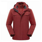 High End Outdoor Assault Suit Men Women Two-piece Set Three in One With Thick Fleece Warm Jacket Mountaineering Cloth Raincoat