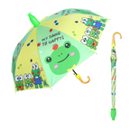 High Quality Kids Cartoon Rain Wind Umbrella Customized Cheap Polyester Straight Design Manual Curved Plastic Wholesale Cars Use