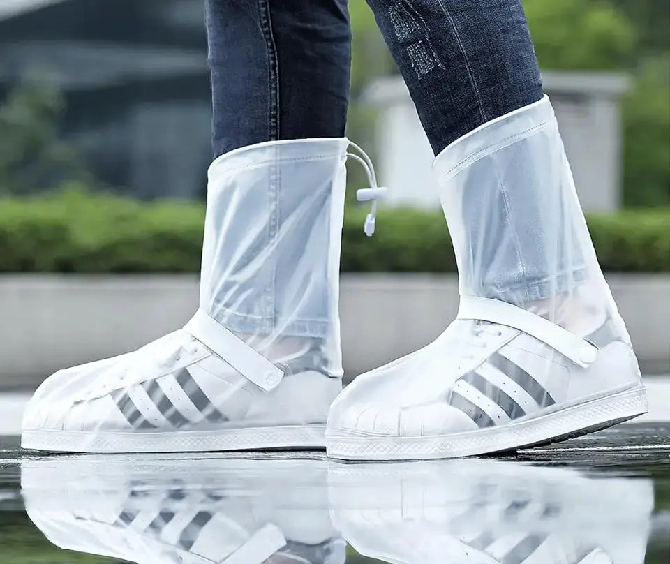 High Quality PVC Rain Boot Waterproof Shoe Covers Reflector Antislip Custom Logo Reusable All Seasons Unisex-for Winter Summer