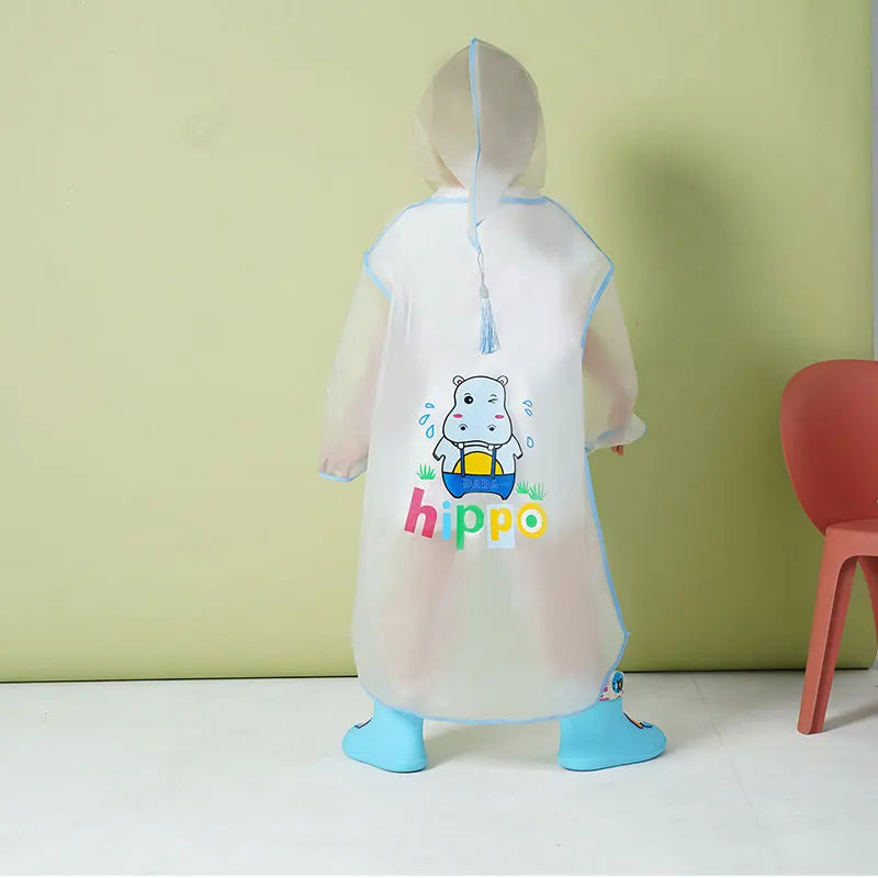 High Quality Kids Waterproof Poncho Raincoat New Style Factory Supply Portable and Reusable With Healthy Cartoon Print Main image