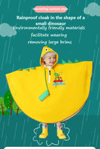 Little Dinosaur Cloak Children's Raincoat Kindergarten Elementary School Baby Cartoon Poncho