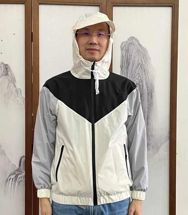 Factory Outdoor Jackets Waterproof Polyester Pongee TPU Coating Casual Jacket Against Storm Heavy Motorcycle Raincoat Main image