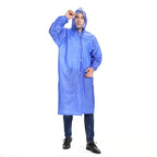 Factory Price Reusable Pvc Hooded Raincoat Waterproof Windproof Long Raincoat Long Rain Jacket