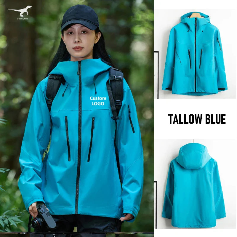 Waterproof Fashion Style Windbreaker Rain Jacket for Men & Women Rainwear for Work & Outdoor Tours Climbing Camping Hiking
