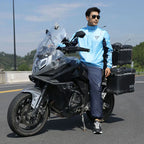 Women's & Men's Reflective Rain Jacket Coat PU Material Waterproof Nylon Split Raincoat Pants Suit for Work Hiking & Fishing