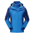 Waterproof Ski Jacket 3-in-1 Windbreaker Winter Coat Fleece Inner for Rain Snow
