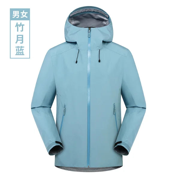 Stock Quick Ship Custom Logo Hard Shell Single Layer Waterproof Windproof Motorcycle Riding Rain Jacket High Quality Raincoat