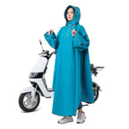 Thickened EVA Waterproof Motorcycle Scooter Raincoat Windbreaker Long Rain Coat Customized logo