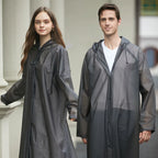 Adult Oversized Waterproof Raincoat With Backpack Long Thickened Poncho for Hiking Tours Windproof Breathable Soft Jacket Hood