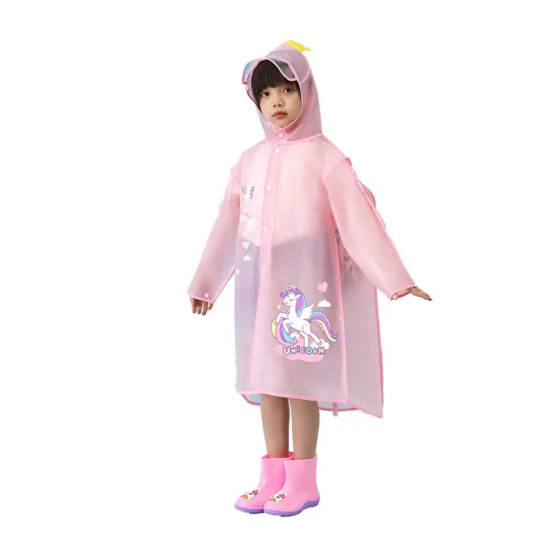 New Style High Quality Waterproof Raincoat Gear for Kids Factory- Supply Healthy Portable Cartoon Printing Reusable Secondary image