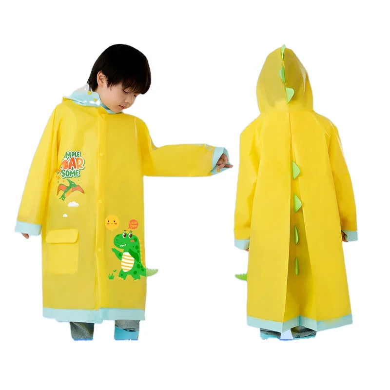 Hot Selling Modern Cartoon EVA Custom Raincoat for Students Fashionable Waterproof Poncho for Children's Outdoor Activities Main image