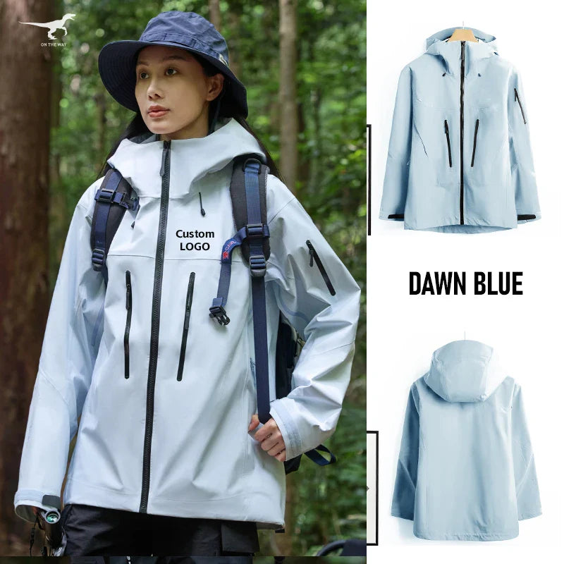 Waterproof Fashion Style Windbreaker Rain Jacket for Men & Women Rainwear for Work & Outdoor Tours Climbing Camping Hiking