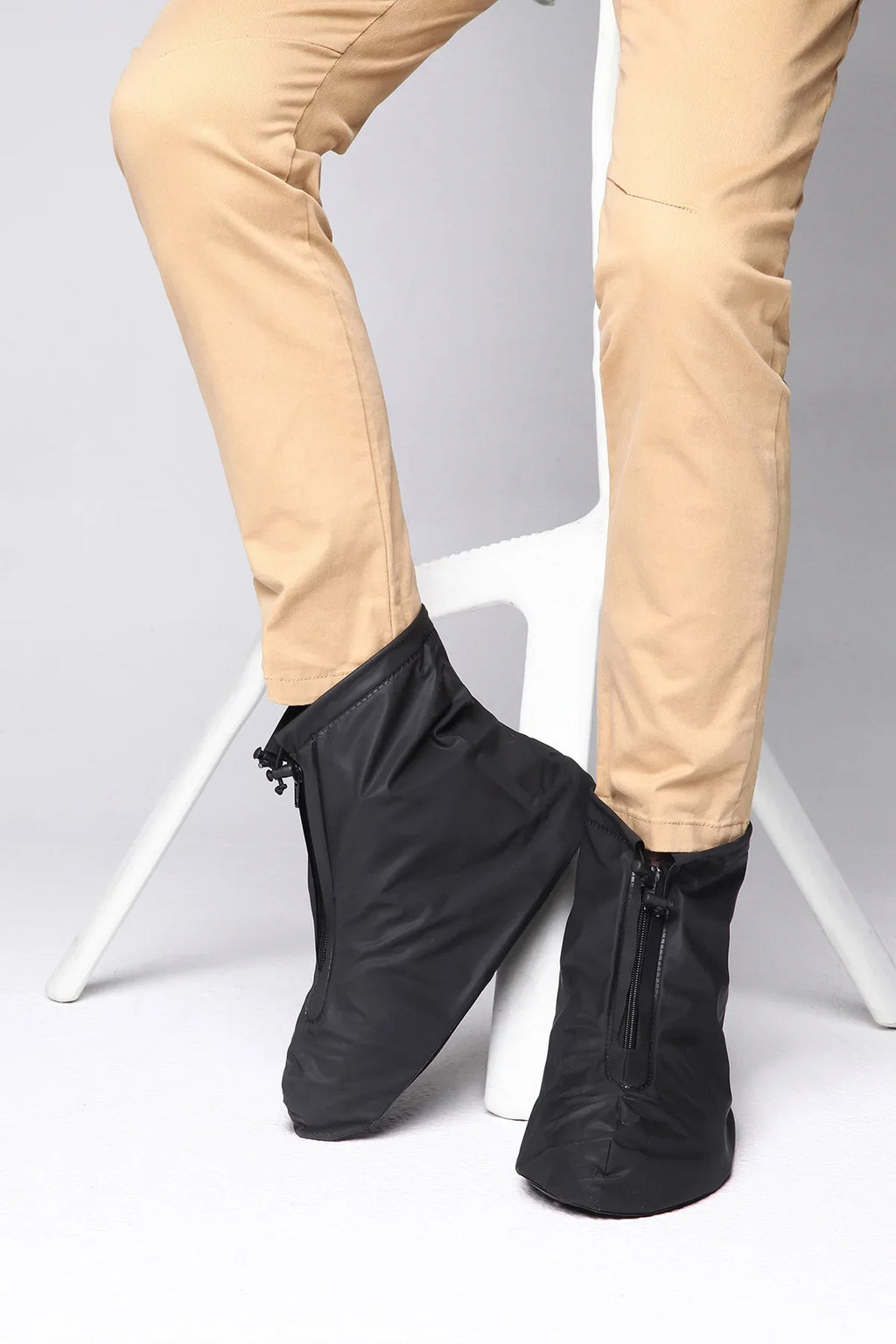 High Quality Wholesale PVC Shoe Covers Waterproof Rainproof Knee-High Half Boot Mid-Calf Height Rubber Insole for Farm Work