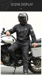 Men's Motorcycle Suit Ultra-thin Breathable Motorcycle Cycling Suit Full Body Rainstorm Proof Split Raincoat With logo