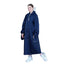 Men's Comfortable Long Trench Rain Jacket Polyester Waterproof Adult Raincoat Big Brim Hood Hiking EVA Customizable Logo