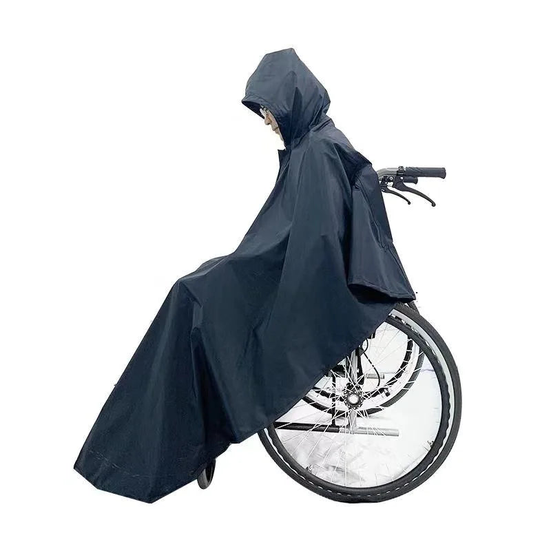 Wholesale PVC Adult Wheelchair Poncho Waterproof Raincoat for Handicapped Person for Work and Rain Occasions