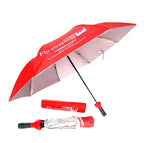 Promotion Gift Compact 3-Folding Umbrella Contemporary Design With UV Printed Beer and Wine Bottle Shape for Sun and Rain