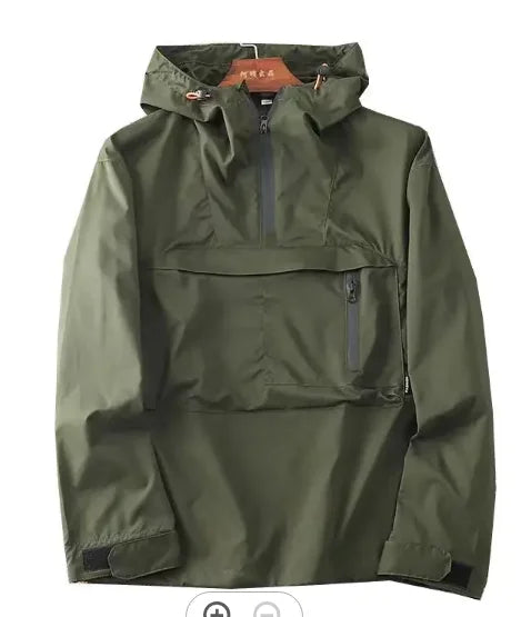 Men's Lightweight Waterproof Rain Jacket Modern Windbreaker Hood Walking Running Travel Hiking High Quality Outdoor Raincoat Secondary image