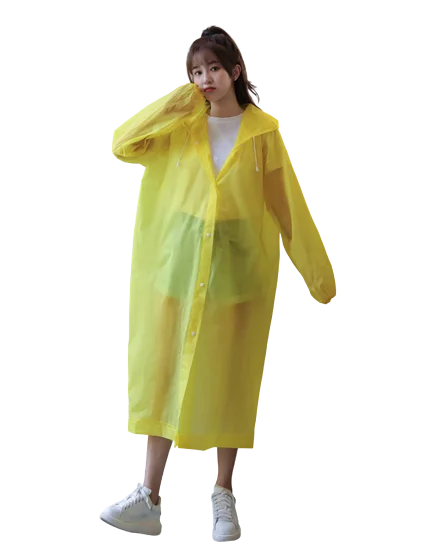 High Quality PEVA Adult Rain Poncho Factory-Price Waterproof Adult Rainwear Work Travel Hiking Custom Logo Outdoor Activities
