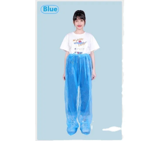 Amusement Park Outdoor Travel Portable Foot Bag Thickened Wear Resistant Sealing Foot Long Rainpants Main image