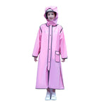 Women's Designer  Eco Friendly EVA Waterproof Raincoat Poncho Motorcycle Scooter Windbreaker With Logo Decoration