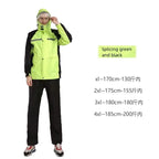 Custom Reflective Rainstorm Suit Waterproof Motorcycle Raincoat Pants and Jacket With Hooded Rain Gear