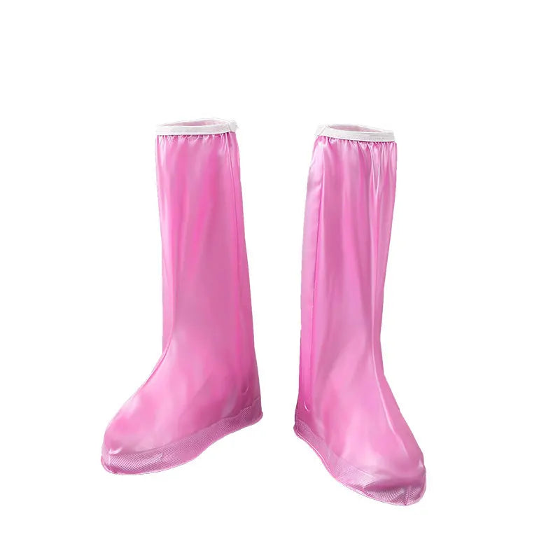 Custom Print Reusable Pink Black White Brown PVC Rain Gear Waterproof Cover and Outdoor Rain Boot for Men and Women Shoes Cover Secondary image