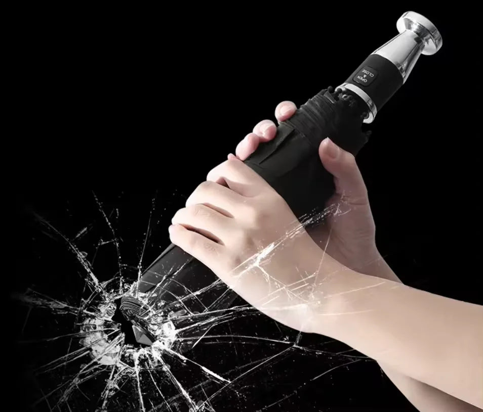 Car Window Breaker Umbrella Emergency Umbrella 10 Rib Multi Function Business Umbrella