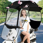 Motorcycle/Electric Vehicle Umbrella Sun Shade Rain Cover Dust Proof Electric Vehicle Scooter Umbrella