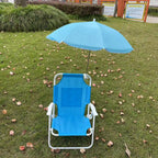 Portable Outdoor Foldable Luxury Beach Chair With Automatic Open Umbrella Baby Kids Friendly Light Weight Fabric for Camping