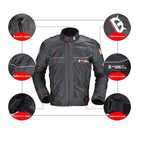Men's Racing Super Speed Textile Motorcycle Jacket With Logo Decoration Outdoor Softshell for Rain Hiking and Fishing