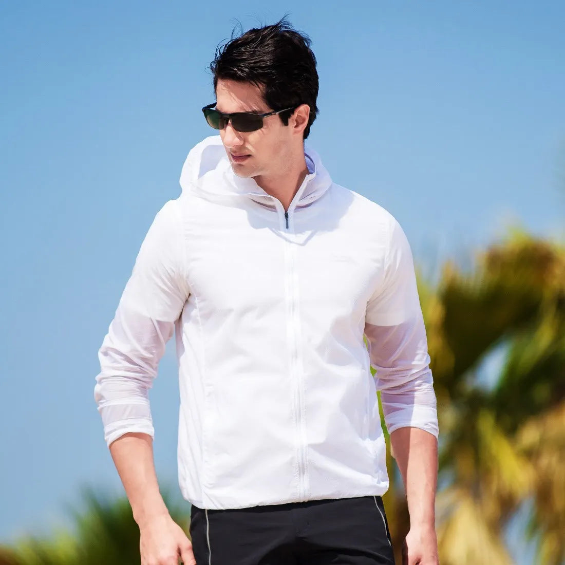 Men's Packable RainJacket Outdoor Waterproof HoodedLightweight  Hiking Jacket for Men Women Adult Blue Green Yellow