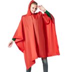 Outdoor Waterproof Adult Portable Three-in-One Raincoat Poncho One PE Plastic Jacket Print One Rainy Days Work Travel Logo