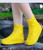 Men's Women's Waterproof Rain Boots Cover Rain Gear Thickened Shoe Covers Non-Slip Shoe Cover for Adult Easy Storage