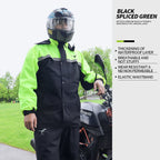 High Reflective Waterproof Cycling Raincoat Suit Hood Jacket Pants Rain Coat Visible Protection Riders Rain Cape for Motorcycle