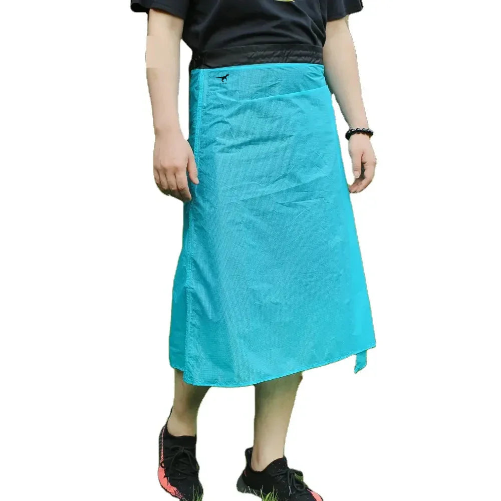 Ultra Light Waterproof Kilt Rain Pants With Logo Decoration Outdoor Reusable Skirt for Hiking Packable With One Pocket Main image