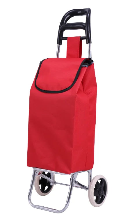 Customizable Fashionable Outdoor Trolley Shopping Bag Waterproof Foldable Design Easy Carry Rainy Days Adults Use Giveway