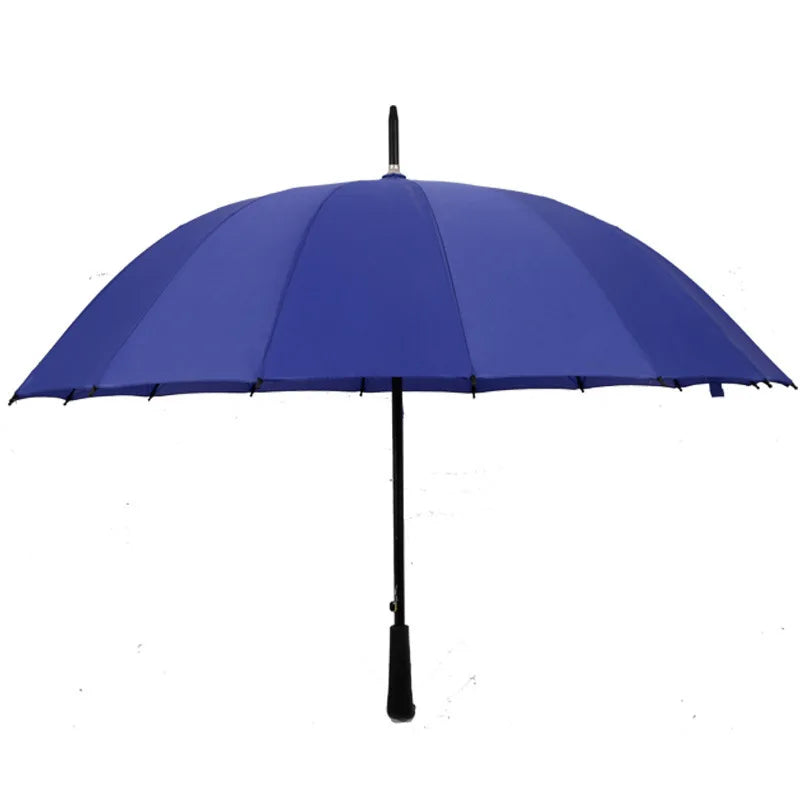 Super Strong 27''x16k Golf Umbrella Waterproof Windproof Business Style Rainbow Print Plastic Fabric for Rain Gifts