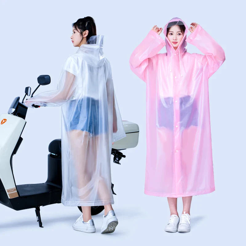 Factory Price Adult PVC Transparent Long Raincoat Big Brim EVA Poncho Outdoor Hiking Riding Climbing Fishing Customizable Logo