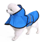 Custom Logo Printed 100% Waterproof Polyester Dog Jacket Soft Rainwear for Dog Work Safe Camp Raincoat