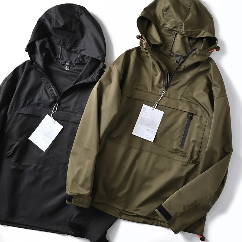 Men's High Raincoats Polyester Jacket Outdoor Activities Waterproof Windproof Fashionable POC Design Motorcycle Climbing Travel Secondary image