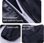 Adult Raincoat for Outdoor Hiking, Practical and Minimalist Fashion Hooded Men's and Women's Windbreakers