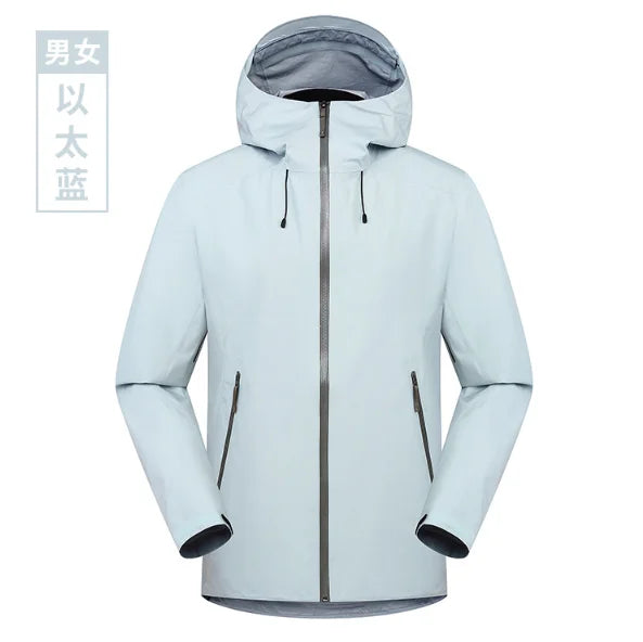 Stock Quick Ship Custom Logo Hard Shell Single Layer Waterproof Windproof Motorcycle Riding Rain Jacket High Quality Raincoat