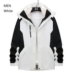 Women and Men Three-in-One Winter Ski Suit Waterproof Breathable Outdoor Work Clothes Two-Piece Set With Warm Jackets Raincoat