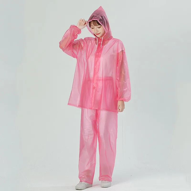 Factory Wholesale Rain Suits Raincoat With Pant Cheap Wholesale Disposable PE Rain Poncho Rain Coat Raincoat Main image