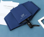 Portable 3-Folding Anti UV UPF50+ Windproof Waterproof Umbrella Portable for Travel Wholesale Custom Logo Printing