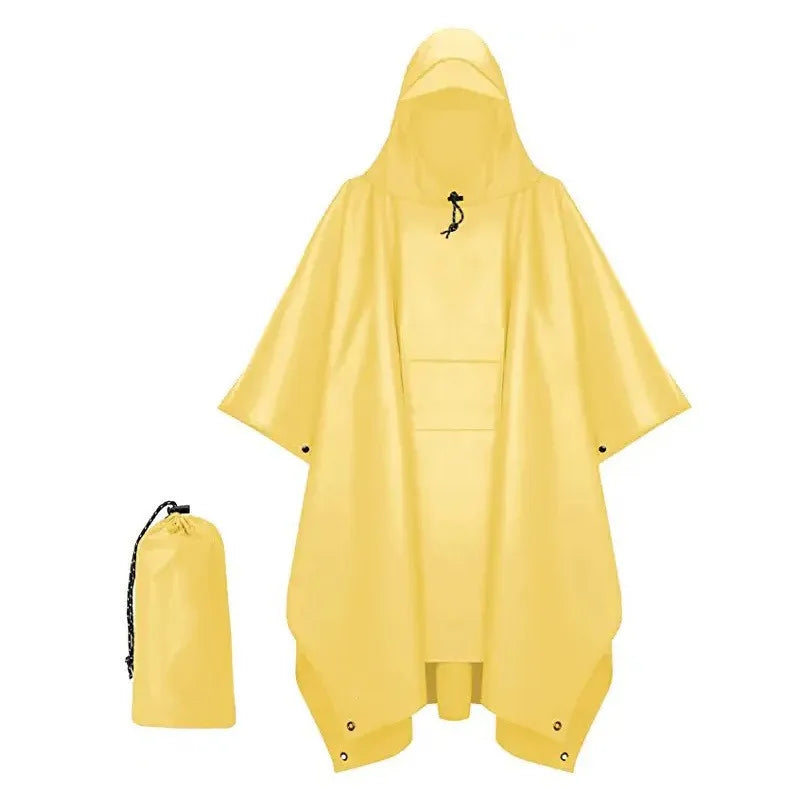 Waterproof 3 in 1 Rain Poncho Raincoat Camping Custom Logo Printing Red Poncho for Children 8 Years Ponchos Para Lluvia De Pvc