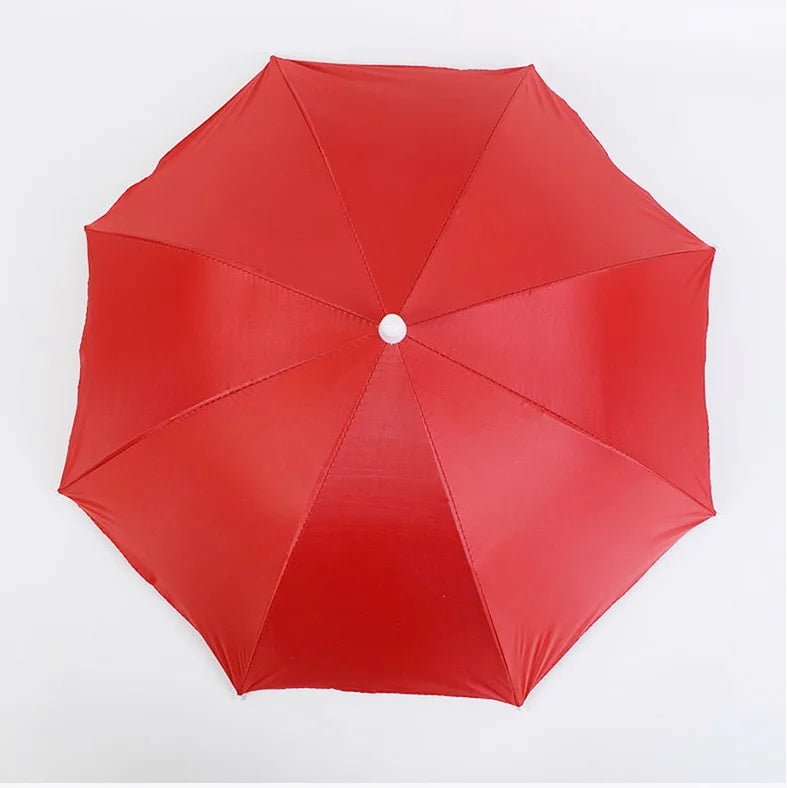 Modern Fishing Head Umbrella Hat Umbrella Rainproof and Sun Protection Small Size With Custom Logo Printing Main image