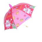 High Quality Kids Cartoon Rain Wind Umbrella Customized Cheap Polyester Straight Design Manual Curved Plastic Wholesale Cars Use