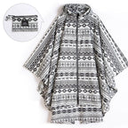 Hot Sale Fashionable Adult Rain Poncho Custom Waterproof Windproof Pongee Raincoat Reflective Hood One Fits Boys Girls Work